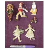 (6) Vintage Ornaments