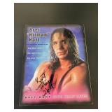 WWF BRETT THE HITMAN HART SIGNED MAGAZINE