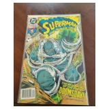 VINTAGE SUPERMAN COMIC BOOK DOOMSDAY 1RST FULL APP