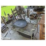 Medal Bench Basket and Coal Grate