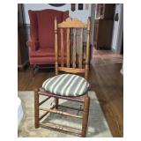 Splat Back Straight Chair