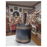 Trash Can With Antlers