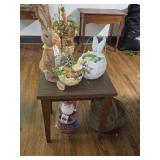 Lot - Formica Table-Easter-Santa Boxes-Basket