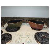 2 Stenciled Pots