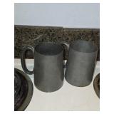 2 Pewter Mugs