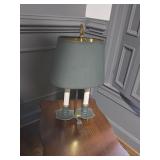 Green Double Candle Lamp