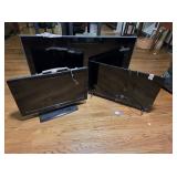 3 Tv's with remotes
