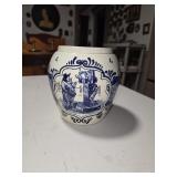 Delft Blue Jar Missing Lid