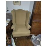 Beige Wing Chair