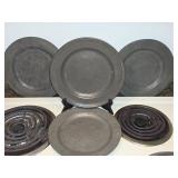 4 Pewter Plates
