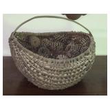 Basket with Pine Cones