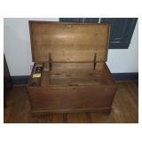 Blanket Chest with Glove Box and hidden Drawer