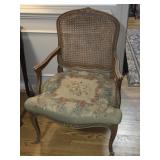 Ccane Backed Chair with a Needlepoint Seat