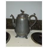 Acorn Pewter Tea Pot