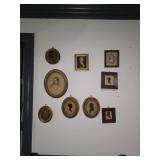 Lot of 9 silhuiettes and Prints