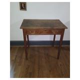 One Drawer Pine Table