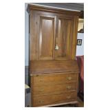 Walnut Blind Door Fall Front Desk