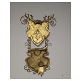 Wall Hanging with Antlers and Fleur de Lis