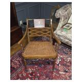 Arm Chair with Cane Bottom