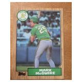 1987 Topps Mark McGwire Rookie Card #366
