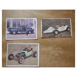 3 Car Trading Cards