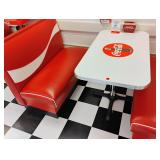 Retro style Coca-Cola Diner Table & Booth Set