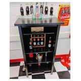 Wooden Stand With Coke Contents