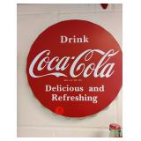 Bottlecap 12' Metal Coke Sign