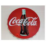 Metal Coke Bottlecap Sign