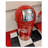 Coca-Cola Metal Garbage Can