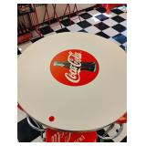 Coke Round Table and Four Stools