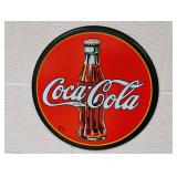 Round Coca-Cola Metal Sign