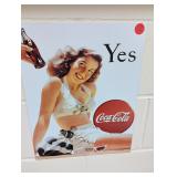 Yes Coke Swimsuit Metal Sign