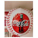Inflatable Coke & Dodgers Baseball