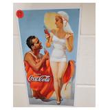 Beach Coke Metal Sign