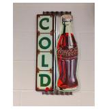 Cold Coke Metal Sign