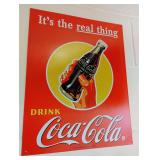 Vintage-Style Coca-Cola Metal Advertising Sign