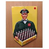 Embossed Metal Coke Sign