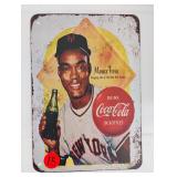 Monte Irvin Coke Metal Sign
