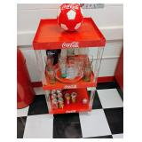 Coke Rack with Memorabilia