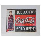 Ice Cold Coke Metal Sign