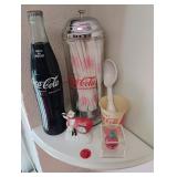 Corner Shelf With Coke Memorabilia