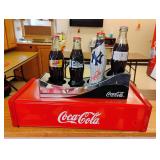 Red Coke Shelf and Bottles