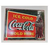 Ice Cold Coke Metal Sign