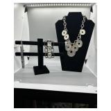 A Trio of Silver and Copper Toned Fashion Jewelry