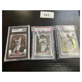 Graded Baseball Card Lot of 3