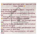 PLEASE READ-Important Auction Policies