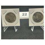 1964 Kennedy Half Dollar Lot of 2