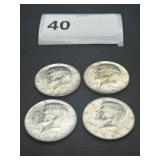 1969 Kennedy Half Dollar Lot of 4