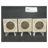 1964 Kennedy Half Dollar Lot of 3